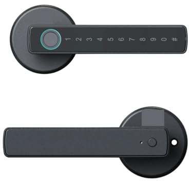 VEKELETE Cerradura Inteligente Tuya con Bluetooth, Acceso sin Llave, for Oficina, hogar, Cerradura con Huella Dactilar, Asistente de Control por Voz
