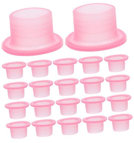 STOBOK 50pcs Pink Silicone Faucet Washers and Rubber Hose Gaskets, 1/2 Inch Threaded Sealing Rings for Shower Heads and Water Pipe Repair Kit, Garden Hose and Bathroom Faucet Drain Washer Set