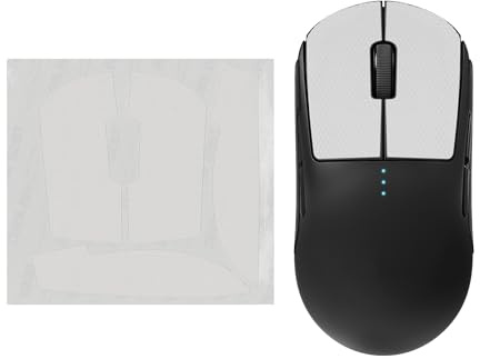 kwmobile Musgreppstejp för Logitech G Pro Wireless 1 grepptejp – halkfritt fuskläder – vit