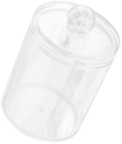 Gatuida Boîte de Rangement Transparente Anti-poussière et Anti-humidité pour Rond, Design Simple et Élégant pour Organiser Votre Salle de Bain