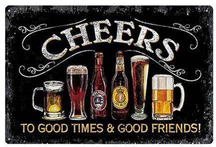 Bar Signs for Home Bar, Vintage Bar's Accessories for Home Pub, Bar's Decorations, Suitable for Home's Bars, Outdoor Bars, and Coffee Stations, Metal Sign Plaque Art Decoration (20 x 30 CM)
