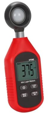 Misuratore digitale Luxmetro digitale UT383 UT383BT, mini luxmetro Bluetooth, apparecchiature di prova ambientale, illuminometro portatile per piante da interno e da giardino, fotografia(UT383)