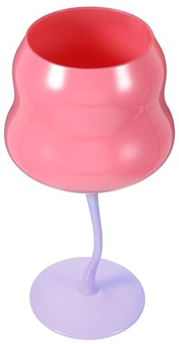 ELAYARD Bicchieri da Vino Creativi a Forma di Rosa in Vetro 7.5 Pollici Stelo Raffinato, Adatti per Feste e Conservare Whisky o Vino, Bicchieri Riutilizzabili