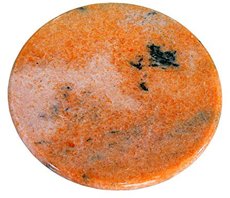 KLEO Marble Chakla Polpat Roti Chapati Maker Rolling Board - 9 Inch Round Board | Polpat | Chapati Maker (Orange)