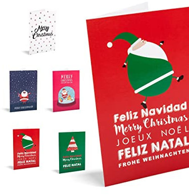 UNICEF Weihnachtskarten, 10 Stück, Schnee