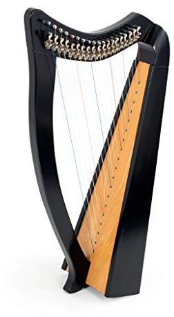 MMX Arpa celta en negro - 19 cuerdas