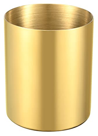 Bidponds Goldener Stifthalter für den Schreibtisch, 304 Edelstahl, Stiftehalter, Stiftehalter, Make-up-Pinselhalter, Schreibtischzubehör, Schreibwaren-Organizer