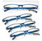LUFF 4Pairs Occhiali da lettura anti-raggi blu Lettori ultraleggeri portatili (1.5X)