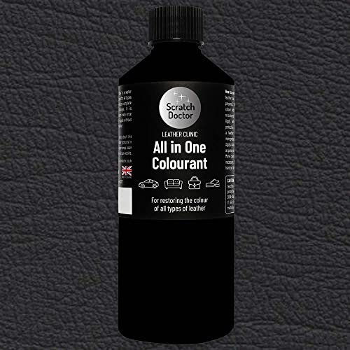 The Scratch Doctor All in One Leather Dye for BMW Self Seal Repair Paint for Leather Car Seats & Interior (Dakota Black)
