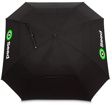 Seed Sd-151 der volle irische Regenschirm Golfschirm, Schwarz, Einheitsgröße