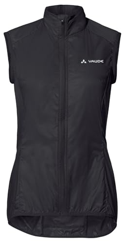 VAUDE Dammatera Air Vest – andningsbar damvindväst gjord av återvunna material för cykling med bakficka