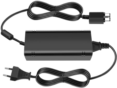 Labtec ladrillo de Fuente de alimentación para Xbox 360 Slim, Adaptador de alimentación de Repuesto para Microsoft Xbox 360 Slim Consola EU