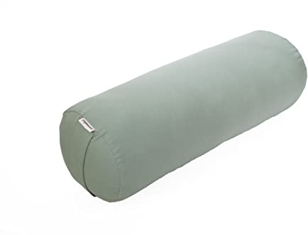 yogawood Yogabolster/Kissenrolle Kapok Normale Größe, Maße: L 61 cm Ø 23 cm, Farbe: Tea Green