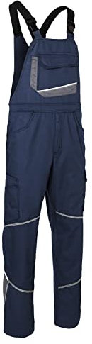KÜBLER Workwear | KÜBLER ICONIQ Arbeitslatzhose | dunkelblau/anthrazit | Größe 28