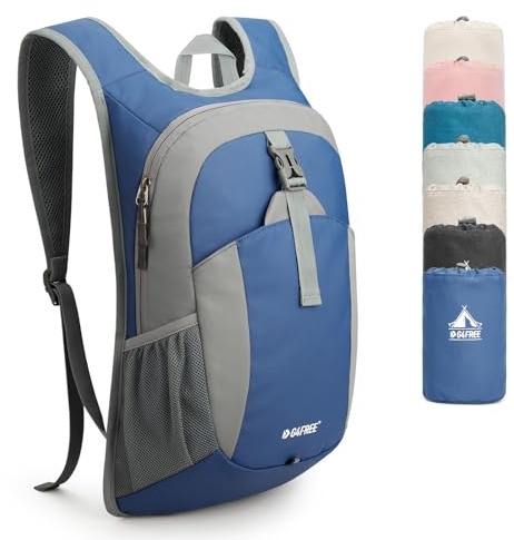 G4Free Kleiner Rucksack 12L Faltbarer Leichter Wanderrucksack Damen Herren Daypack für Outdoor Wandern Camping Reisen Klettern