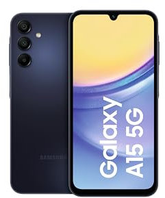 Samsung Galaxy A15 5G Smartphone, Simlockfrei ohne Vertrag, Android-Handy, Schnellladefunktion, 128 GB, Blue Black, 2,5 Jahre Herstellergarantie [Deutsche Version]