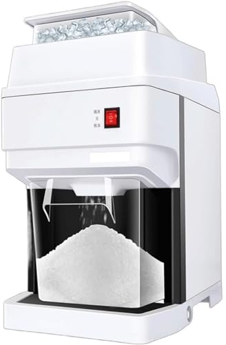 HSHTTKL Tritaghiaccio Elettrico ad Alta efficienza per tritaghiaccio Elettrico da 2,5 Litri con Secchiello per Ghiaccio di Grande capacità per Granite/Bevande congelate Macchina per Coni di Neve