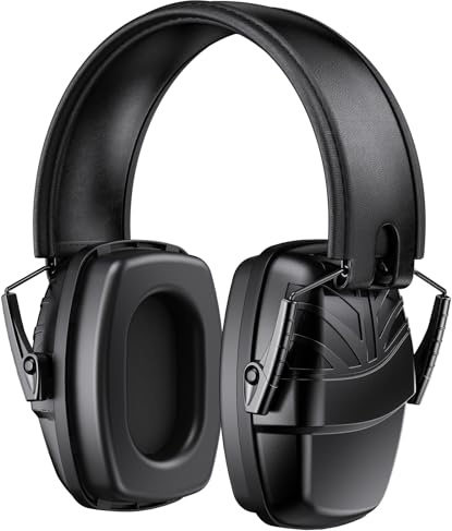 Link Dream Ear Protection Ear Muffs Noise Reduction SNR 35dB Hearing Protection Kids Adult Shooting Gun Range Mowing (1, Black)