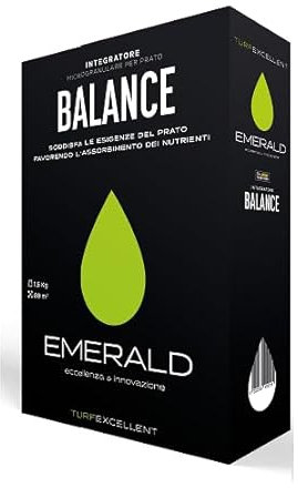 Emerald BALANCE Turf Excellent, Concime Fertilizzante Integratore Granulare per il Prato,favorisce l'assorbimento dei Nutrienti, 1,5kg (80mq) (1)