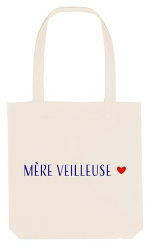 We Are Family - Tote Bag Humoristique Mere Veilleuse 3 - Cadeau Original Personnalisé pour un Personne qui vous ai chère - Sac Tissu 100% Coton, Imprimé en France - Naturel
