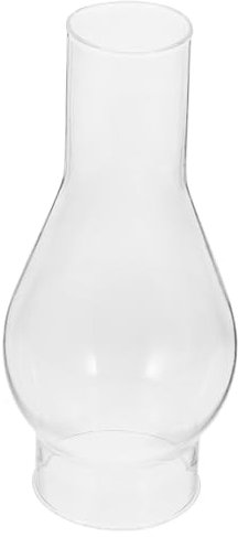 ORFOFE Öllampenschirm Ersatzglas Aus Klarem Glas 7,6x17,5cm Petroleumlampenschornstein Vintage Schutzkappe Für Petroleumlampen Camping Und Zuhause