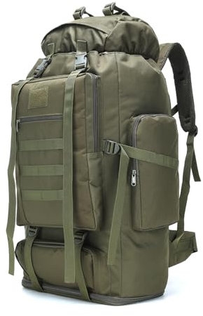 W WINTMING, Zaino da trekking per uomo, 70 l/100 l, zaino militare da campeggio Molle, 3 giorni, per arrampicata