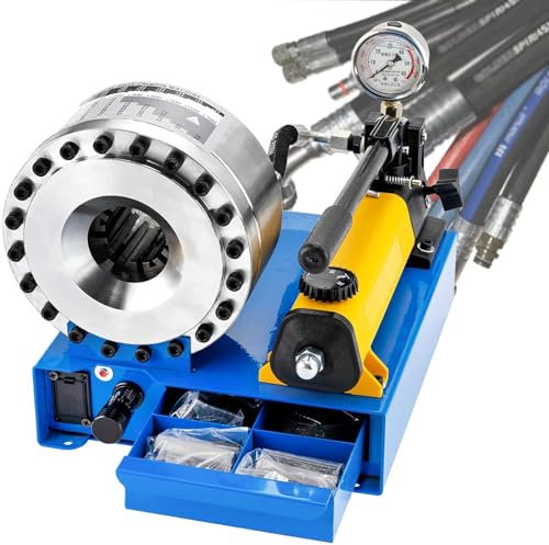Strumento di crimpatura per Tubi Flessibili Idraulici Portatile, pressa per crimpatura Portatile per Cavalli, Mini pressa per Tubi Flessibili, Macchina per crimpatura per Tubi Flessibili idraulica