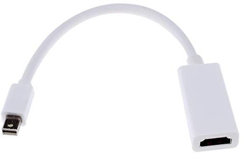Adaptateur de conversion Mini DisplayPort vers HDMI haute vitesse Blanc attrayant