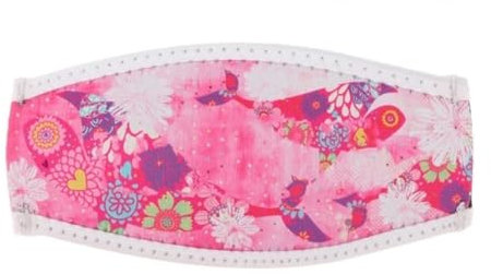 RLVYTA Schnorchelmaske Neopren-Maskenbandabdeckung für Tauch- und Schnorchelmasken, bequem und rutschfest, Haarschutz Vollgesichtsmaske(Pink)