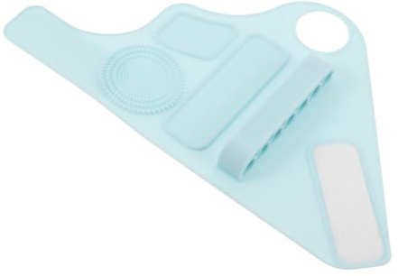 MOTHNUR Adjustable Beauty Accessories Strap Textured Makeup Mixing Palette Silicone Makeup Aid Hand Brush Cleaner Mat for Foundation Sponges