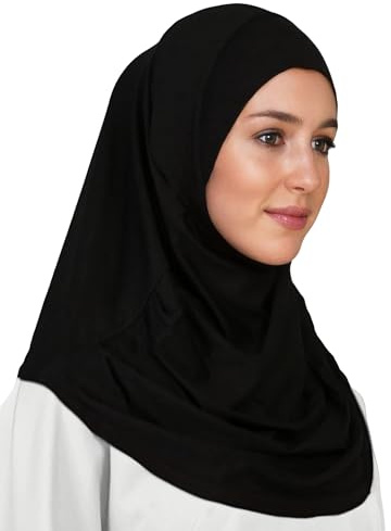 Lina & Lily Jersey Al Amira Instant Hijab Kopftuch für Muslimische Frauen One-Piece