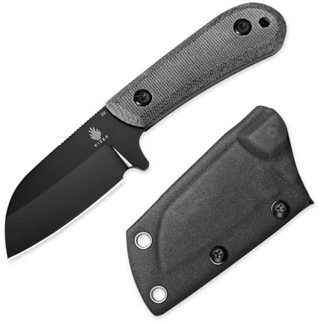 Kizer Deckhand Jaktkniv med Fast Blad och Slida, D2 Blad Campingkniv G10+Micarta Handtag Lätt EDC Fast Blad för Män och Kvinnor, Knivar för Jakt och Överlevnad 1062A2