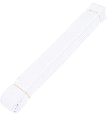 SKISUNO Ceinture De Taekwondo 280cm Ceinture d'arts Martiaux Blanche Extensible Unitaire pour Hommes Et Femmes Entraînement Compétition