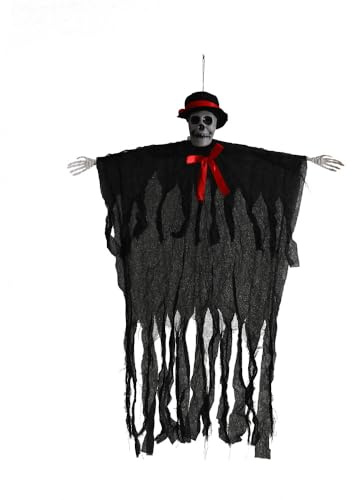 Halloween Deko Horror Hängedekoration Gruselig Schädeldekoration Indoor Outdoor Halloween Karneval Spukhaus Partyzubehör Geist Hängende Dekoration für Tür Fenster Garten Wand Baum