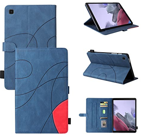 Resa med surfplatta Pu Läder Smart Tablet Väska, Fällbart Stativfall, Utan sömn/Wake Function Tablet Väska Compatible with Samsung Galaxy Tab A7 Lite 8.7 SM-T220 / T225 / T227 2021 Surfplatta skydd