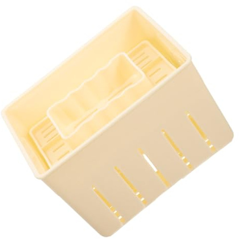 MUCKLILY Homemade Tofu Press Mold Box 140x105x95mm Sturdy Tofu Pressing Mold DIY Soybean Curd Maker Kitchen Tool for Household Use