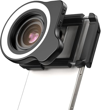 Macro Photography Lens For Mobile Phones 10X 20X With Adjustable Mount Cellphone Camera Photo Macro Attachment