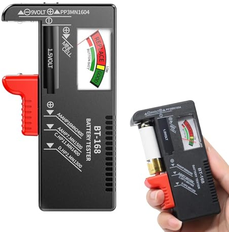 Testeur De Piles, Testeur De Piles Pour Tous Types De Piles, Domestiques Pour Toutes Les Piles AA, AAA, C, D, 9V Et 1,5V Bouton Rechargeables Et Appareil De Test De
