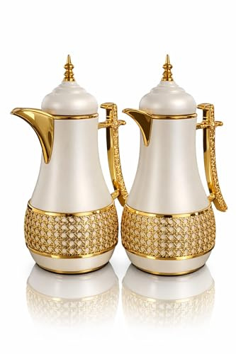Set de 2 Thermos de Luxe – Élégance Orientale & Performance Premium 1,0 L chacun – parfait pour le thé, le café ou les boissons fraîches.Poignée ergonomique
