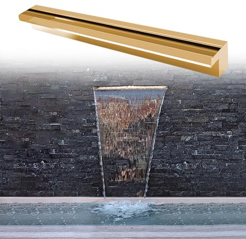 Cascate all'aperto personalizzate per cortile e patio, grande fontana da giardino con kit di beccucci e cascate, per acquari, paesaggistica, spa e estetica all'aperto