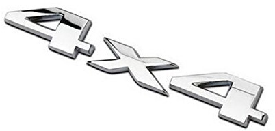 Garage-SixtySix Metall Emblem Aufkleber 4x4 Chrom