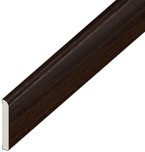 Eurocell Rosewood UPVC Door Window Finishing Trim Architrave 45/65/95 (5 Metres Long) (65mm)