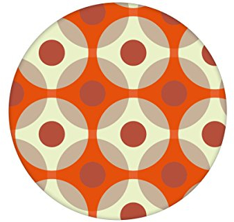 Gräflich Münster'sche Manufaktur orange Moderne Retro Tapete Flower Dots mit großen Punkten angepasst an Schöner Wohnen Wandfarben- Vliestapete Tiere extravagante Wanddeko (H: 1,5m B: 46.5cm)