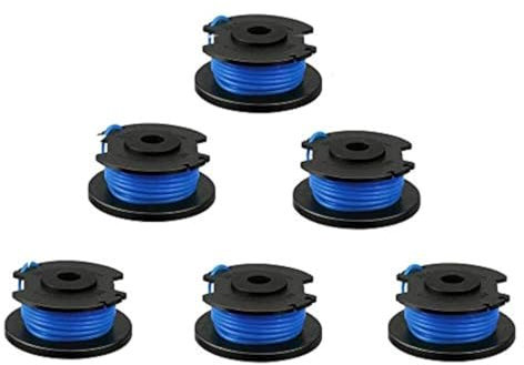 6 Pack String Trimmer Replacement Spool Line 0.065 18-Volt 24V 40V, Compatible with Ryobi One+ AC14RL3A, Cordless Trimmer Line 11ft