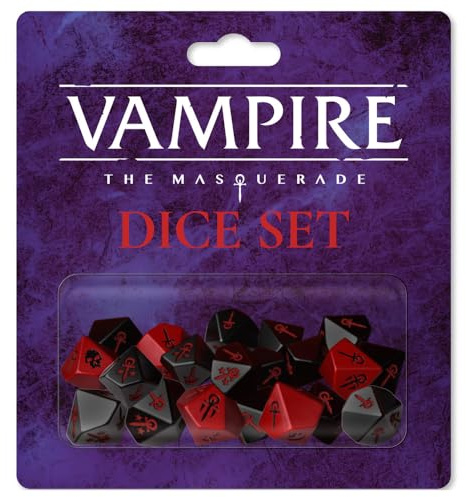 Renegade Game Studio | Vampire The Masquerade - Juego de Dados | Accesorio para Juego de rol