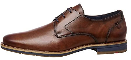 LLOYD Herren Businessschuhe Langston Schnürschuh Glattleder Schnürhalbschuhe Büro Elegant Uni braun glatt-Leder geschnürt