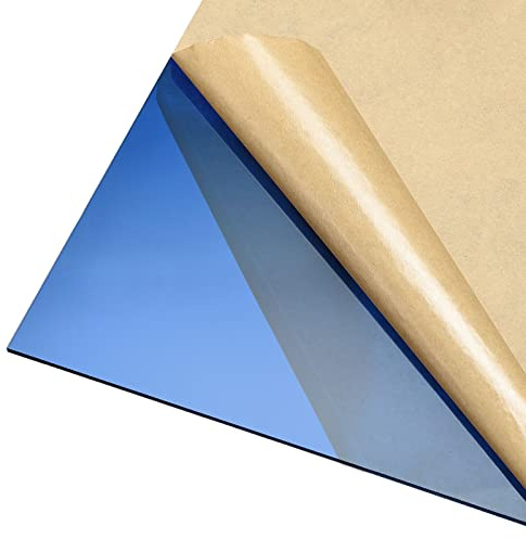 DMiotech Plaque En Acrylique PmmA 12x12 3mm Ép. Bleue Transparente | Pour Projets D'Artisanat Et De Bricolage