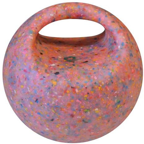 Trial Medizinball mit Griff Recycle | Recyceltes Material, Limitierte Stückzahl | Als Hantel, Medizinball, Kettlebell nutzbar | 19 cm | Dynamische Körperstärkung