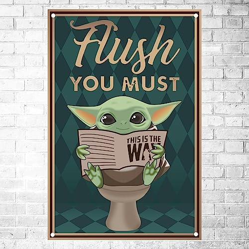Sugeru Art Metallschild Sprüche Schilder Retro | poster deko büro terrassen vintage flur aesthetic room | schilder mit sprüchen | blechschilder sprüche | Wandschild Bade Wand Dekoration(Yodababy)