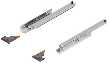Undermount Comfort Slide Drawer Runners Soft Close - 3D Slide - up to 19mm Board (250mm)